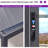 PURPLE LEAF Louvered Pergola 92KS 8' x 10' with Integrated Solar Dimmable LED Strip Adjustable Aluminum Rainproof Roof Small Pergolas for Outdoor Grill Patio Deck Garden Gray -126641108