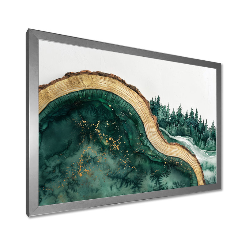 Glenese - Landscapes Canvas Art Print, H 30 po x l 40 po, Reproduction encadrée d'une seule photo, Argent argent