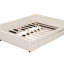 Élégant lit beige avec gigogne gigogne, plateforme solide, gigogne beige, robuste-516732649