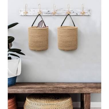 Woven Wall Storage Baskets - Set/2
