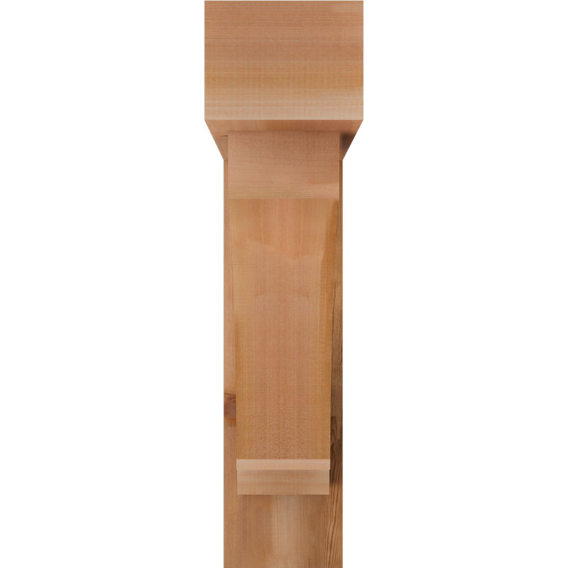 Support de bloc impérial avec entretoise décalée, 34 x 34, Cèdre rouge occidental de l 8 po (scié brut)