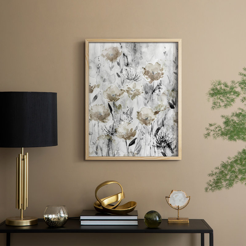 Artisanal Garden I, reproduction encadrée - bois massif, Naturel, H 21 po x l 17 po