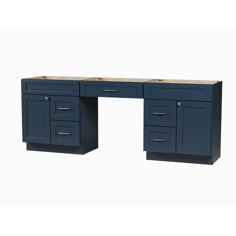 Base de meuble-lavabo double 90 seulement, Bleu