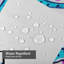 Rideau de douche transparent transparent, rideaux de douche pour la salle de bain avec 12 crochets-130016362