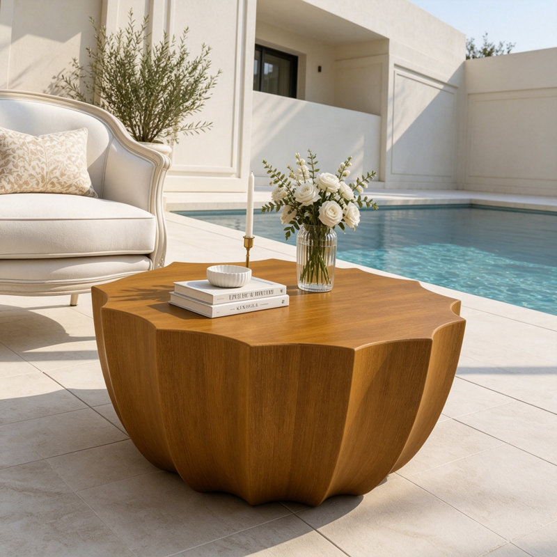 Table basse moderne et imperméable, Wood