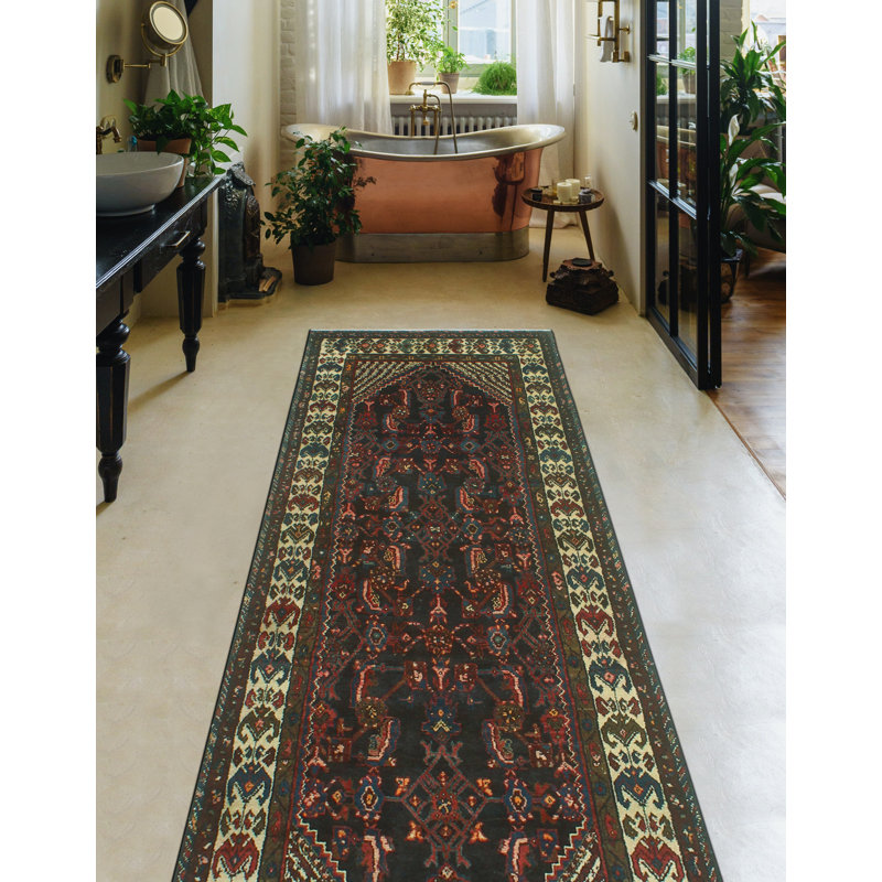 Brajan One-of-a-Kind 3'6" X 9'11" 1980s Runner Wool Area Rug