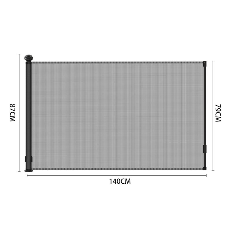 Leisha Metal Free Standing Pet Gate, Grey