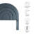 Solana Arched Performance Velvet Headboard-105698050-105698051