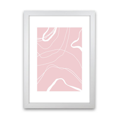Mila Pink Swirls N14 by Pixy Paper - Print