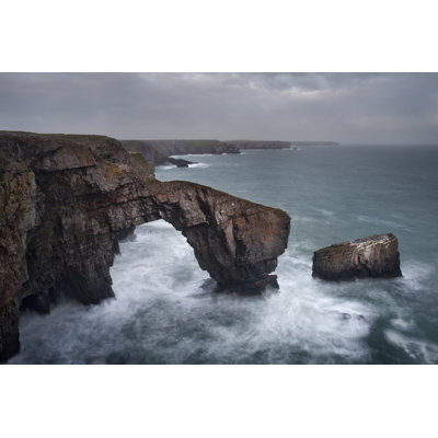 Green Bridge Of Wales by David-Clapp - Wrapped Canvas Print