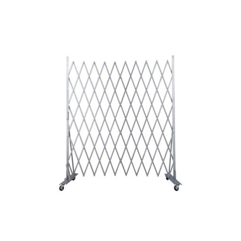 Barrière en métal H 6 pi x l 6 pi, Argent