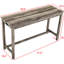 Table de bar 4 pièces avec prise de courant pour différentes pièces - surface en grain de bois, tabourets confortables, mousse à haute élasticité, prise facile à assembler, coussins incurvés de salle à manger sur l'emballage 3a pour éviter les dommages-133245170-133245169