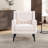 29" Wide Modern Upholstered Button-Tufted Accent Chair With Solid Wood Legs-1120713655