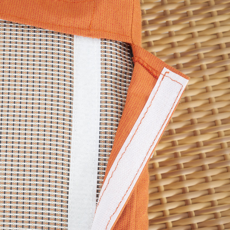Outdoor Sunbrella Sofa Cushion Cover, 49" W x 5" D, Tikka Orange