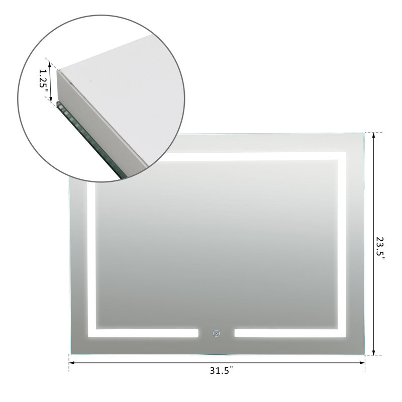 Savoy Flat Wall Mirror