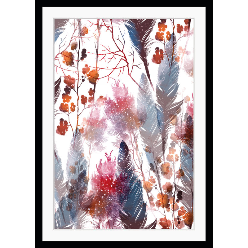 Leaves - Single Picture Frame Print, 60 cm H x 50 cm W