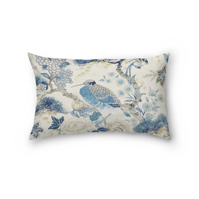 Botanica Appliqued Linen Throw Pillow
