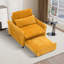 Chaise d'appoint convertible rembourrée en velours côtelé-1488344169