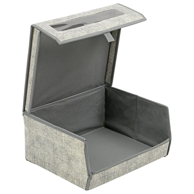 2 Pair Stackable Shoe Storage Box, Beige