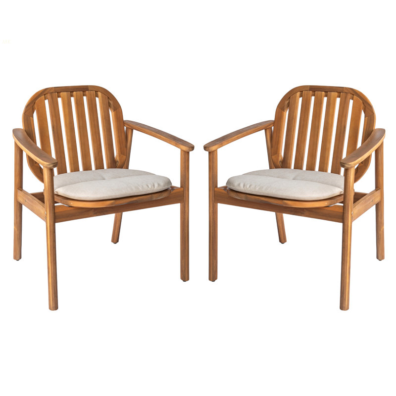 Dining Chair With Cushion, Set Of 2