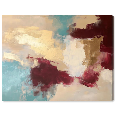 Crimson Tide I Canvas Print Abstract Decor by Art Remedy