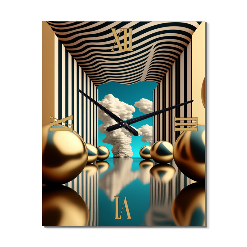 Jaydis - Horloge murale moderne abstraite, Moyen