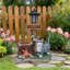 Statue chat pour jardin