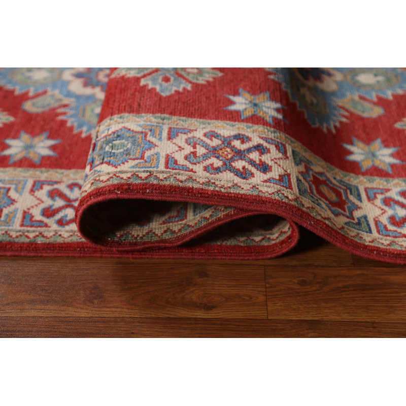 One-of-a-Kind 2'9'' X 9'10'' New Age Runner Wool Area Rug in Red