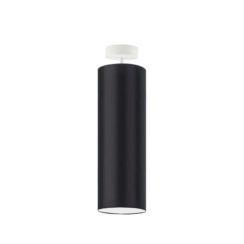 Audreanna Semi Flush Mount, White, Black
