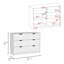 Commode 4 tiroirs, 2 armoires Basilea