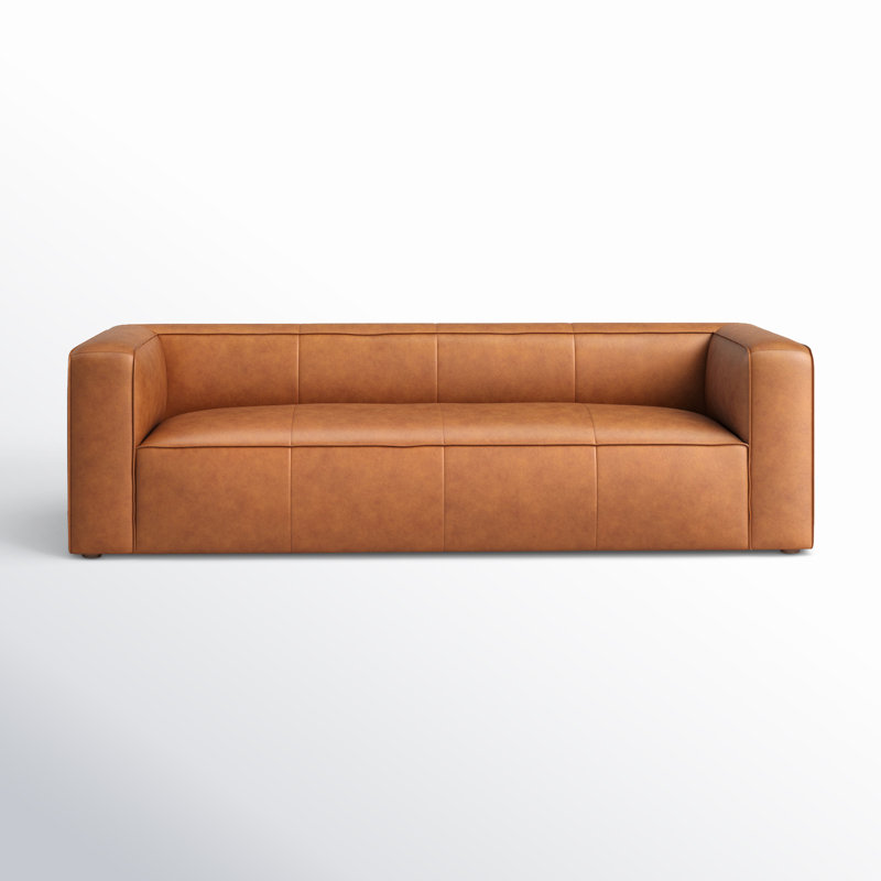 Piazza 95" Full Grain Italian Leather Sofa