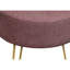 Tissu avec pieds en métal doré - Tabouret de pied confortable pour divers espaces Repose-pieds contemporain Décoration moderne