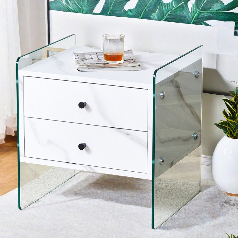 Tables de chevet, Blanc