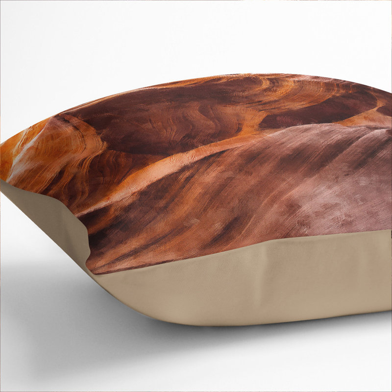 Sandstone in Antelope Canyon Scatter Cushion, Stone, 55cm H x 55cm W x 20cm D