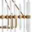 8 - Light Glass/Steel Chandelier
