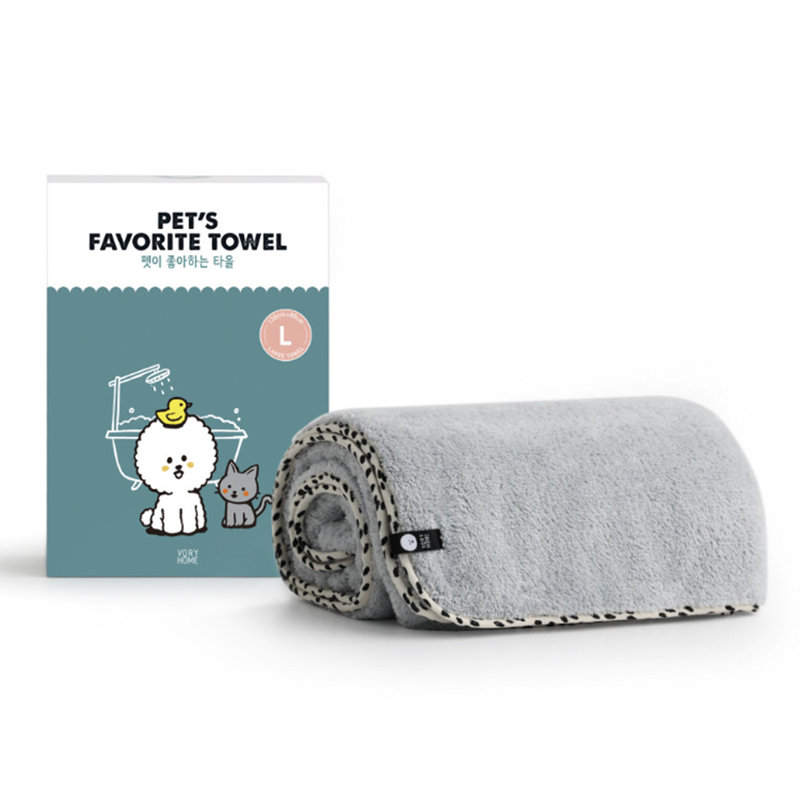Pet's Favorite Towel, L, White