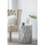 Tabouret de jardin hexagonal, table d'appoint Capiz