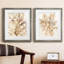 Parchment Coral III - ensemble de 2 reproductions d'art sur toile encadrées