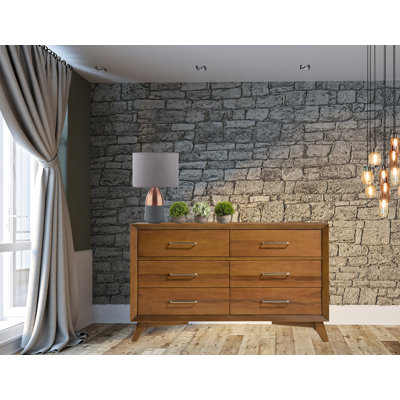 Conanso 6 Drawer 47.24" W Double Dresser