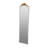 Large Rectangular Full-length Mirror With Distressed Ivory Frame And Gold Floral Crown-711817536-711817537
