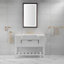 Miroir de salle de bain 40 x 24 pouces à DEL avec cadre en aluminium, fixation murale, antibuée, réglages de la mémoire et gradation continue-110706886