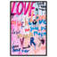 Typographie et citations «Love In Many Forms Love Quotes and Sayings» - Art textuel sur toile-55033105-55033108-119864732