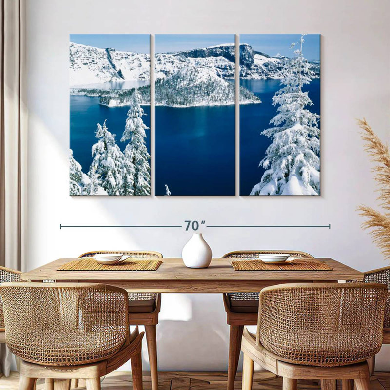 Alvord Frozen Crater Lake, H 28 po x l 45 po