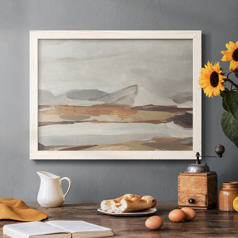 " Dusky Mountain II ", White, 28" H x 42" W