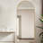 Ezio Arch Wood Full Length Wall Mirror with Bracket-198518245-234877868