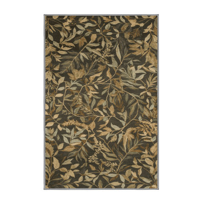 Machine Washable Nature Brown Area Rug