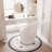 Upholstered Swivel Accent Vanity Stool-430170994