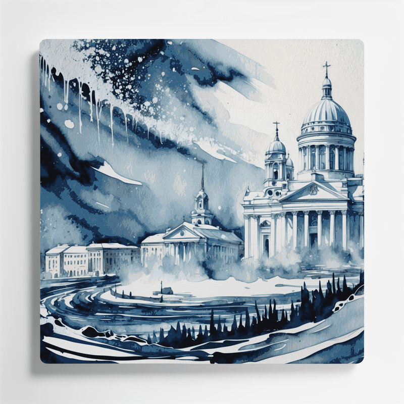 Art mural gris en villes, villes, Finlande, gris, H 32 po x l 32 po