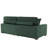 2 - Piece Upholstered Hunter Green Corduroy Modular Sectional Sofa with Pillow Back and Solid Wood Legs-187782826