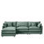 Canapé modulaire personnalisable en L Chenille